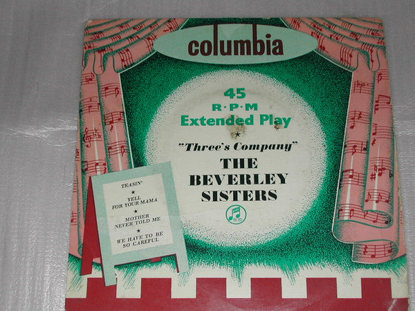 The Beverley Sisters : Three's Company (7", EP)