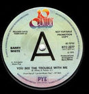 Barry White : You See The Trouble With Me (7", Single, Promo)