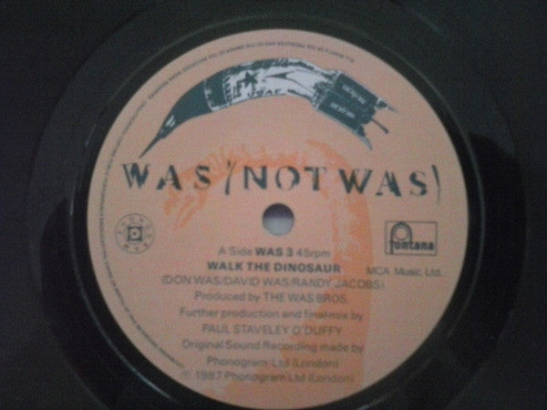 Was (Not Was) : Walk The Dinosaur (7", Single, Pap)