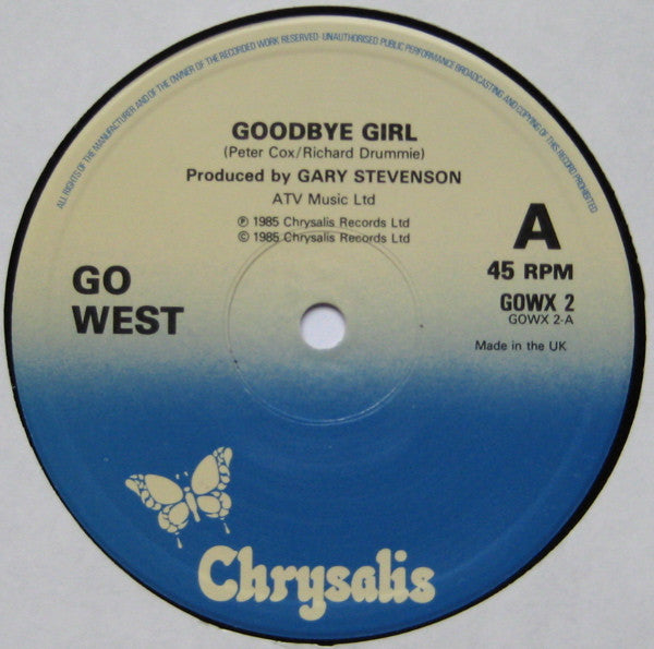 Go West : Goodbye Girl (12", Gat)