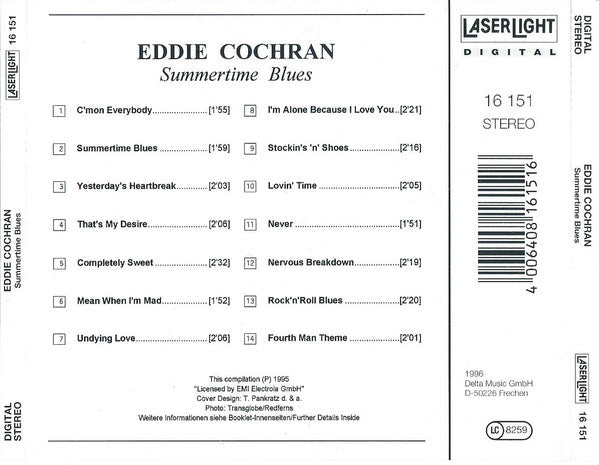 Eddie Cochran : Summertime Blues (CD, Comp)