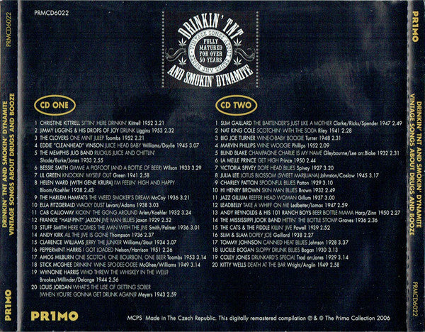 Various : Drinkin' TNT And Smokin' Dynamite (Vintage Songs About Drugs And Booze) (2xCD, Comp, RM, RP)