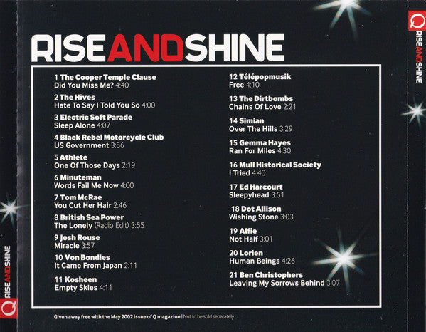 Various : Rise And Shine (CD, Comp)