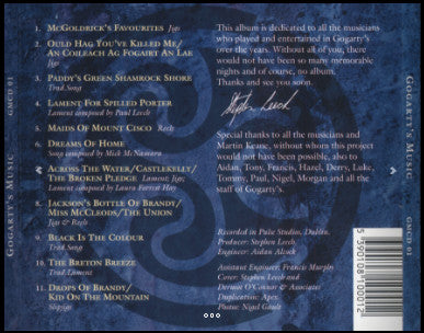 Martin Keane : Gogarty’s Music (CD, Comp)