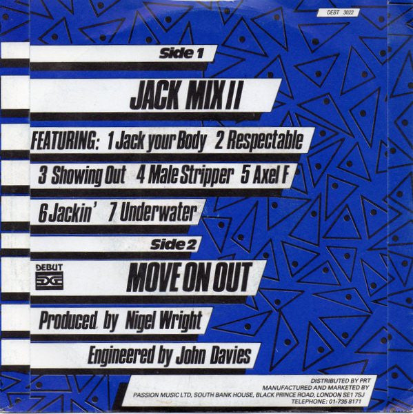 Mirage (12) : Jack Mix II (7", Single, P/Mixed, Dam)