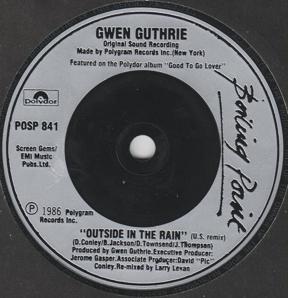 Gwen Guthrie : Good To Go Lover c/w Outside In The Rain (7", Single)