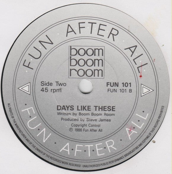 Boom Boom Room : Here Comes The Man (7", Single)