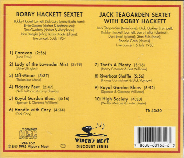 Bobby Hackett, Jack Teagarden : Off Minor (CD, Album, Mono)