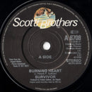 Survivor : Burning Heart (7", Single)