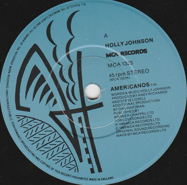 Holly Johnson : Americanos (7", Single)