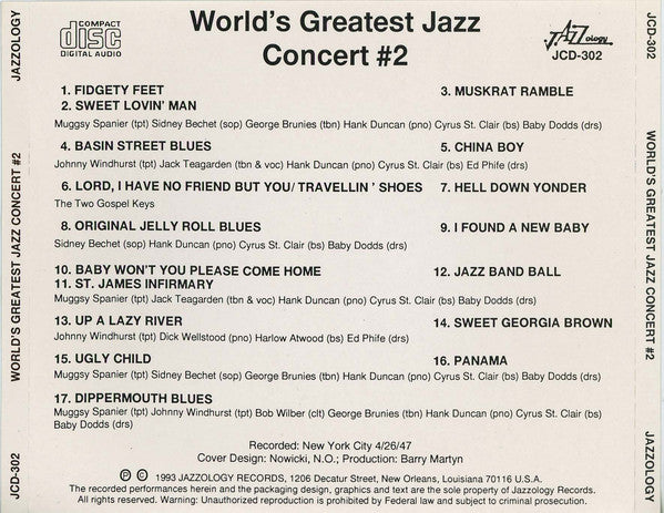 Various : World's Greatest Jazz Concert