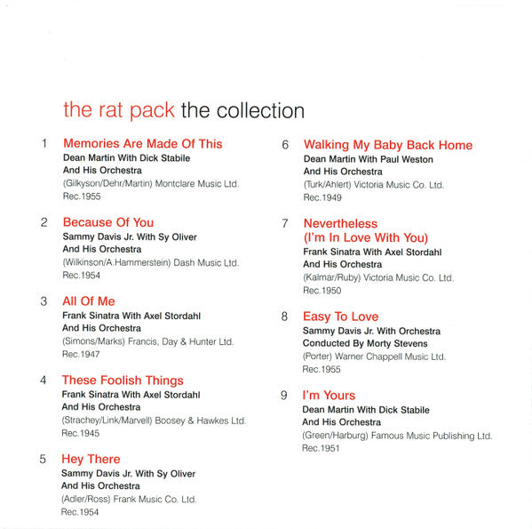 The Rat Pack : The Collection (CD, Comp, RE)
