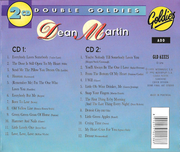Dean Martin : Double Goldies (2xCD, Comp)