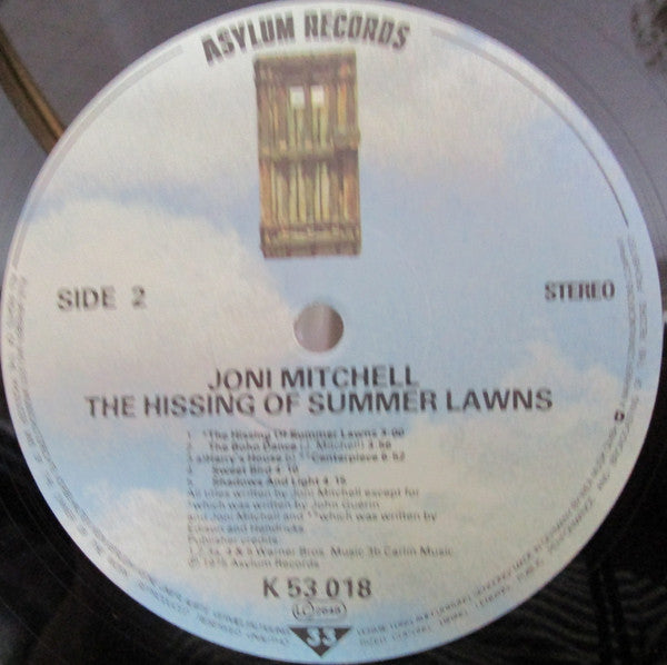 Joni Mitchell : The Hissing Of Summer Lawns (LP, Album, RE)