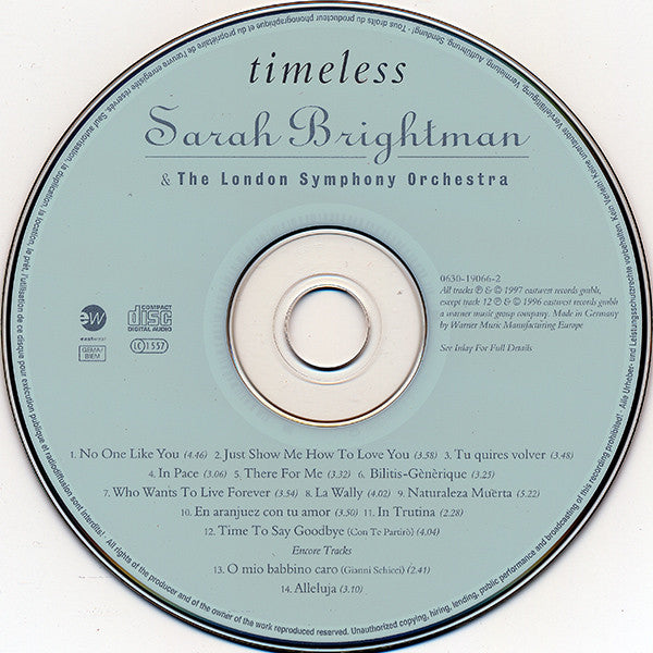 Sarah Brightman & The London Symphony Orchestra* : Timeless (CD, Album)