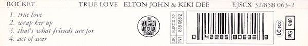 Elton John & Kiki Dee : True Love (CD, Single)