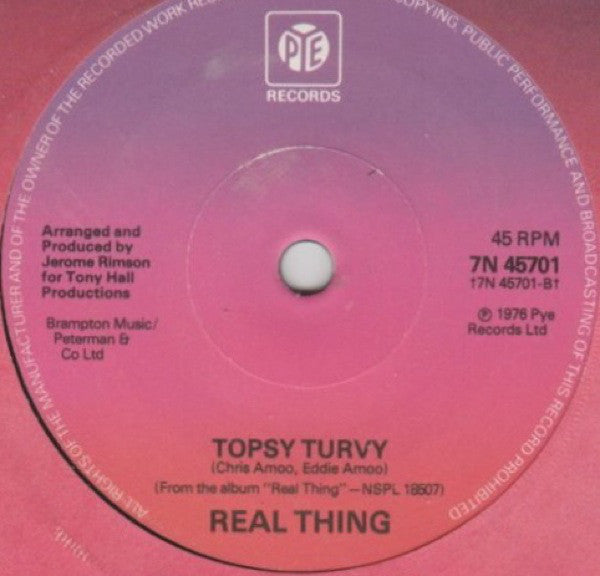 The Real Thing : Love's Such A Wonderful Thing (7", Single, Promo, Sol)