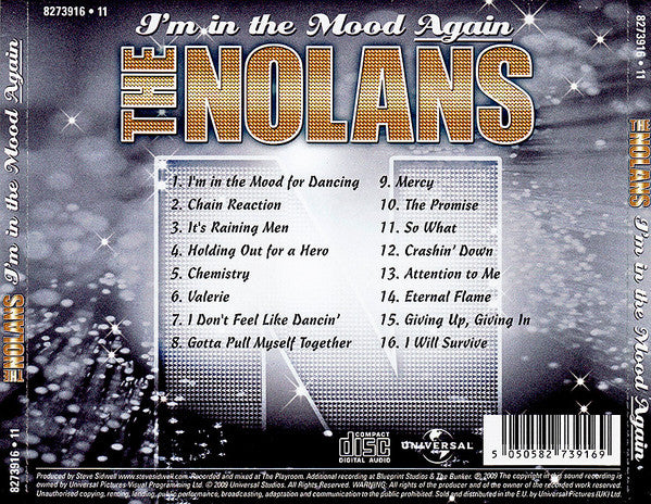 The Nolans : I'm In The Mood Again (CD, Album)