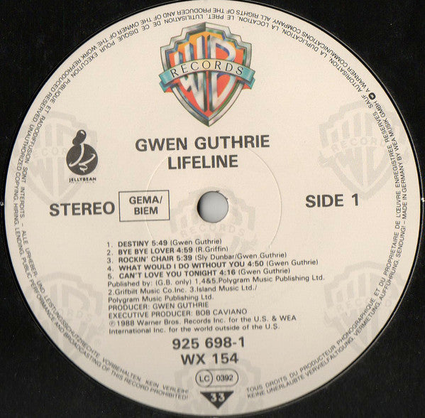 Gwen Guthrie : Lifeline (LP, Album)