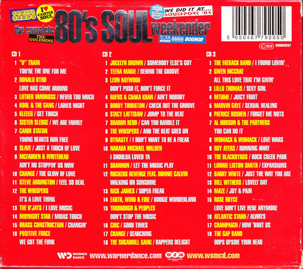 Various : The Complete 80's Soul Weekender (3xCD, Comp)