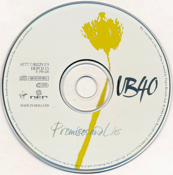 UB40 : Promises And Lies (CD, Album)