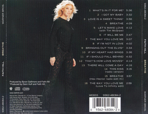 Faith Hill : Breathe (CD, Album, S/Edition)