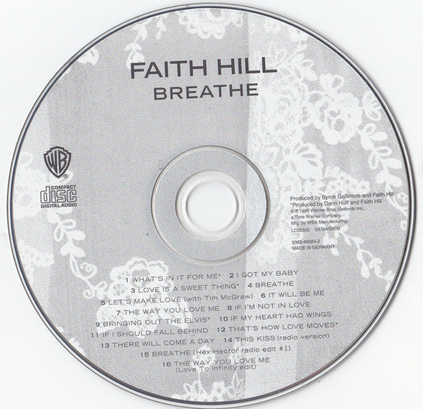 Faith Hill : Breathe (CD, Album, S/Edition)