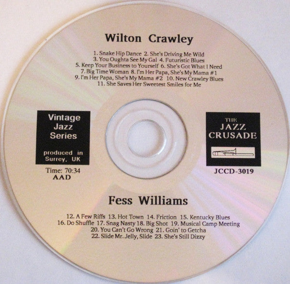 Wilton Crawley, Fess Williams : Crazy Clarinets - Raucus Reeds (CD, Comp)