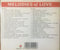 Various : Melodies Of Love (2xCD, Comp)