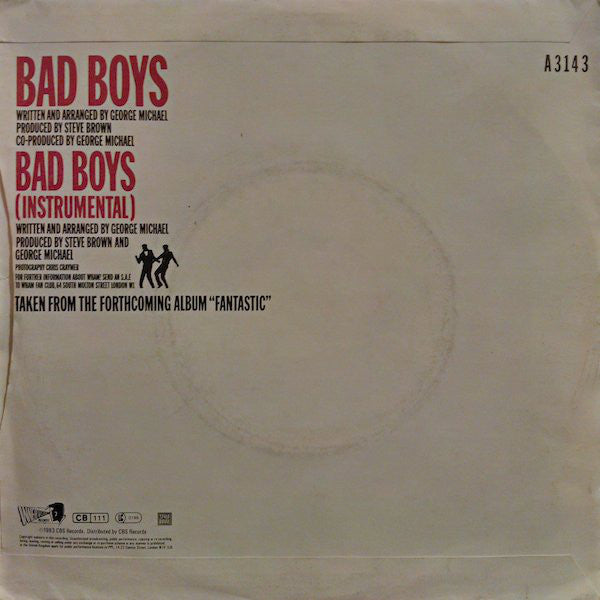 Wham! : Bad Boys (7", Single)