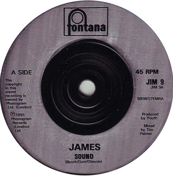 James : Sound (7", Single, Sil)