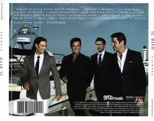 Il Divo : Siempre (CD, Album)