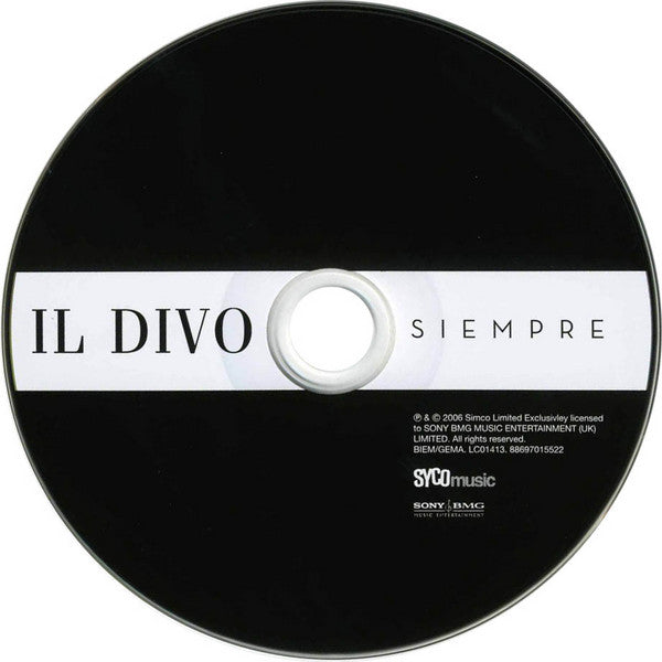 Il Divo : Siempre (CD, Album)