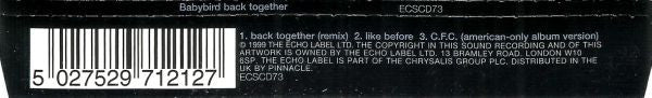 Babybird : Back Together (Remix) (CD, Single)