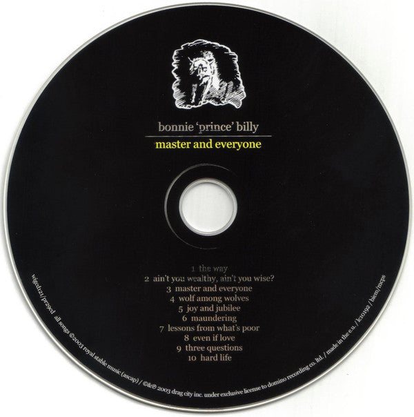 Bonnie "Prince" Billy : Master And Everyone (CD, Album)