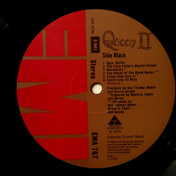 Queen : Queen II (LP, Album, RP, Gat)