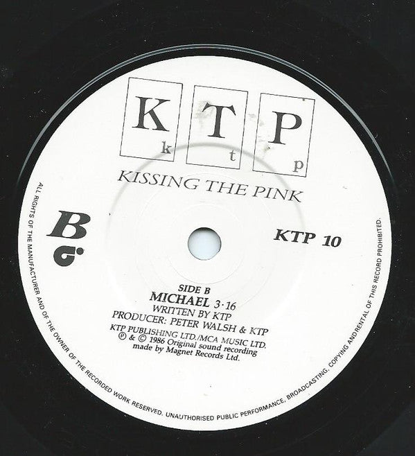 Kissing The Pink : Never Too Late To Love You (7", Single)