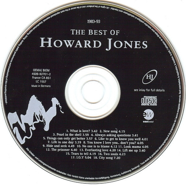 Howard Jones : The Best Of Howard Jones (CD, Comp)