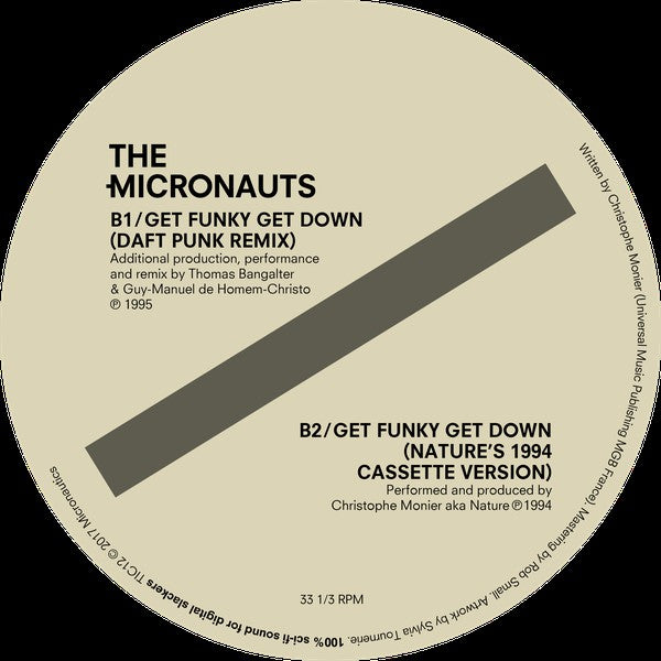 The Micronauts : Get Funky Get Down (Daft Punk, J Dubs, Nature & Original Mixes) (12")