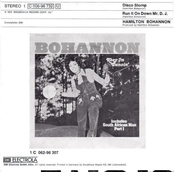 Hamilton Bohannon : Disco Stomp (7", Single)