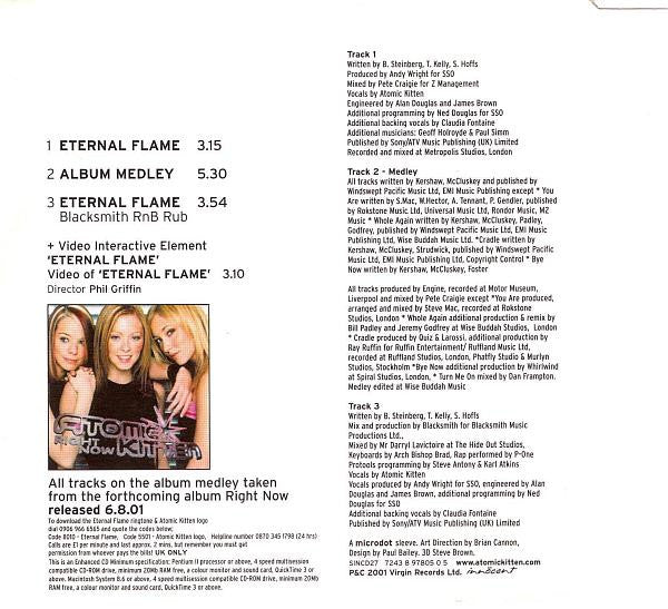 Atomic Kitten : Eternal Flame (CD, Single, Enh)