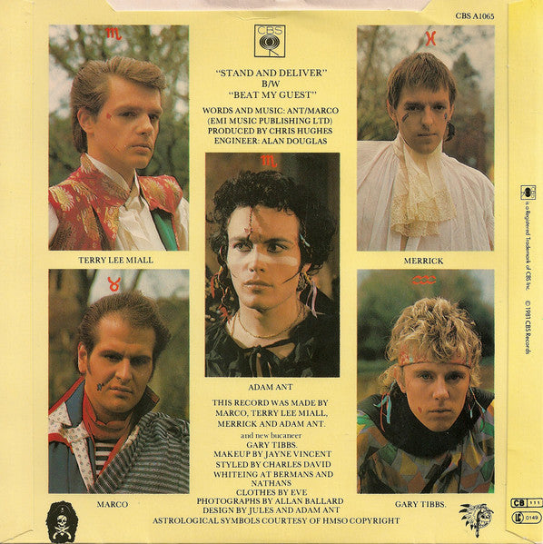 Adam And The Ants : Stand & Deliver! (7", Single, Pap)