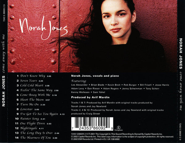 Norah Jones : Come Away With Me (CD, Album)