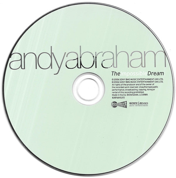 Andy Abraham : The Impossible Dream (CD, Album, Son)