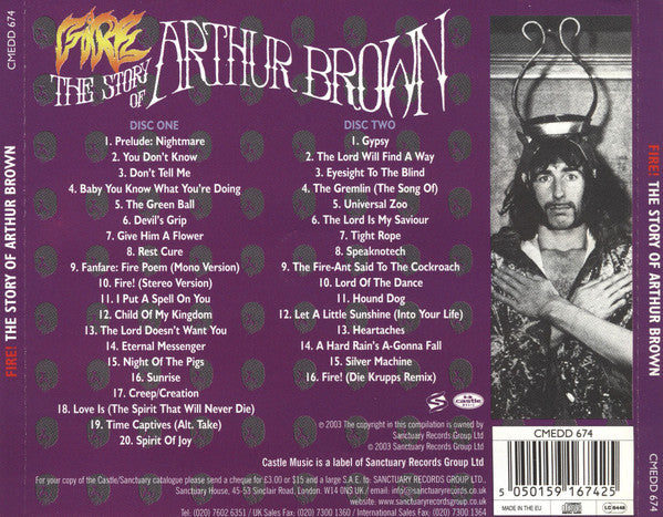 Arthur Brown : Fire! The Story Of Arthur Brown (2xCD, Comp)