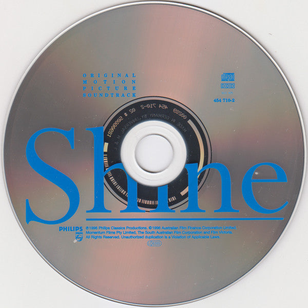 Various : Shine (Original Motion Picture Soundtrack) (CD, RE)