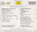 Camille Saint-Saëns, Chicago Symphony Orchestra, Orchestre De Paris, Daniel Barenboim : Symphony Nr.3 >>Orgel-Symphonie<< / Danse Macabre / Bachanale / Le Déluge (CD, Comp, RM)