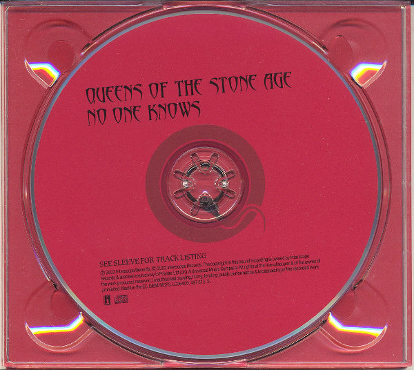 Queens Of The Stone Age : No One Knows (CD, Single, CD2)