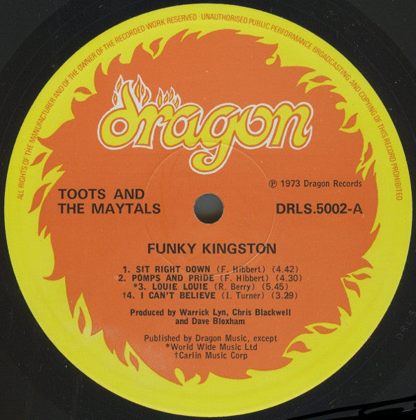 Toots & The Maytals : Funky Kingston (LP, Album)