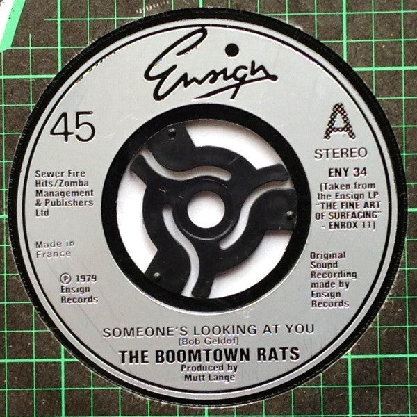 The Boomtown Rats : Someone's Looking At You (7", Single, Sil)